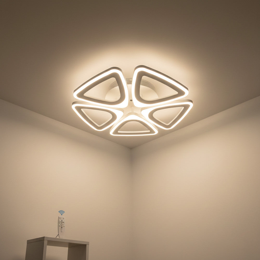 LUSTRA LED 80W CU 5 BRATE 3 CULORI+IR 470mm x 85mm