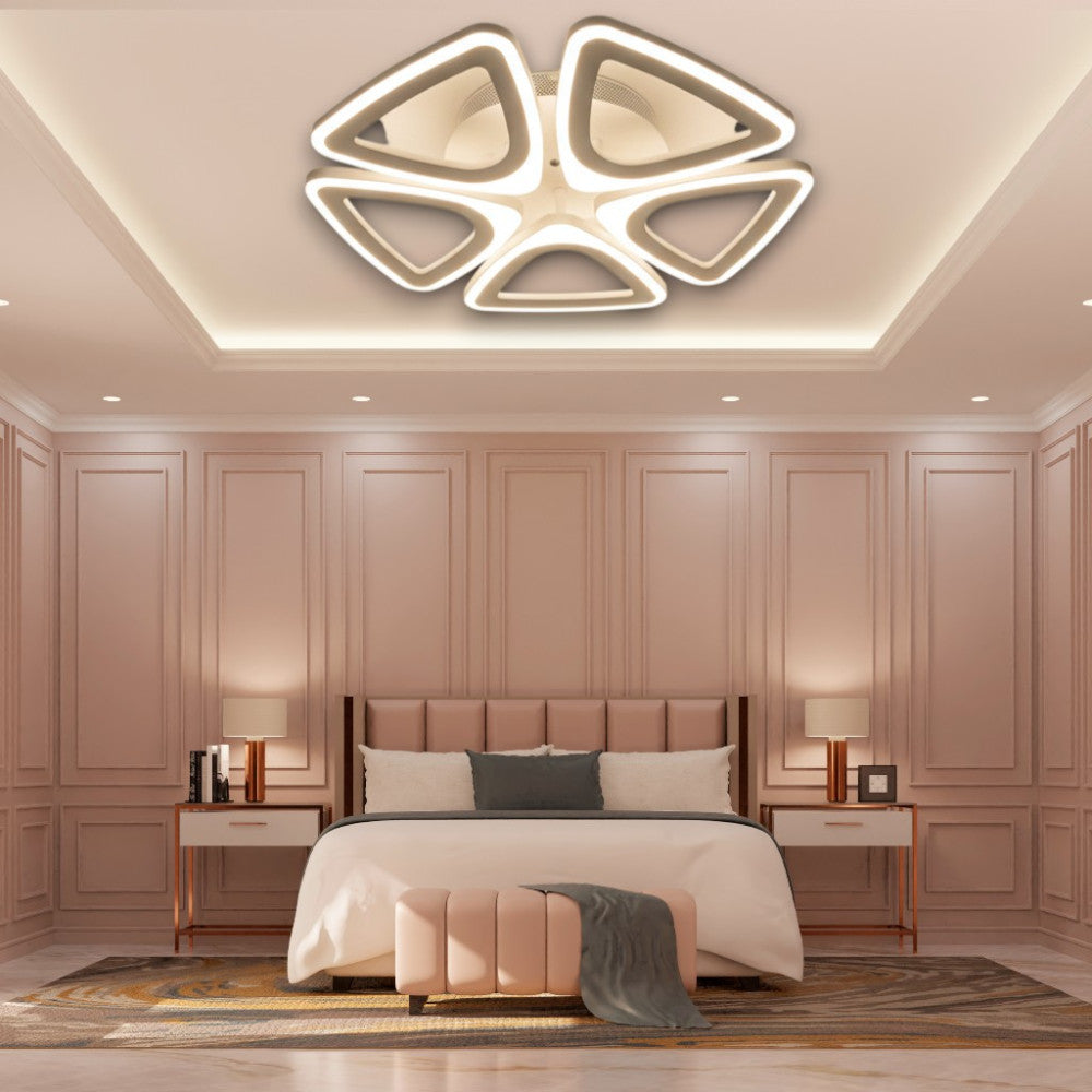 LUSTRA LED 80W CU 5 BRATE 3 CULORI+IR 470mm x 85mm