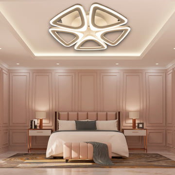LUSTRA LED 80W CU 5 BRATE 3 CULORI+IR 470mm x 85mm
