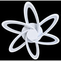 LUSTRA LED 108W CU 6 BRATE 3 CULORI 3000K/4000K/6500K + IR 700X700X100MM
