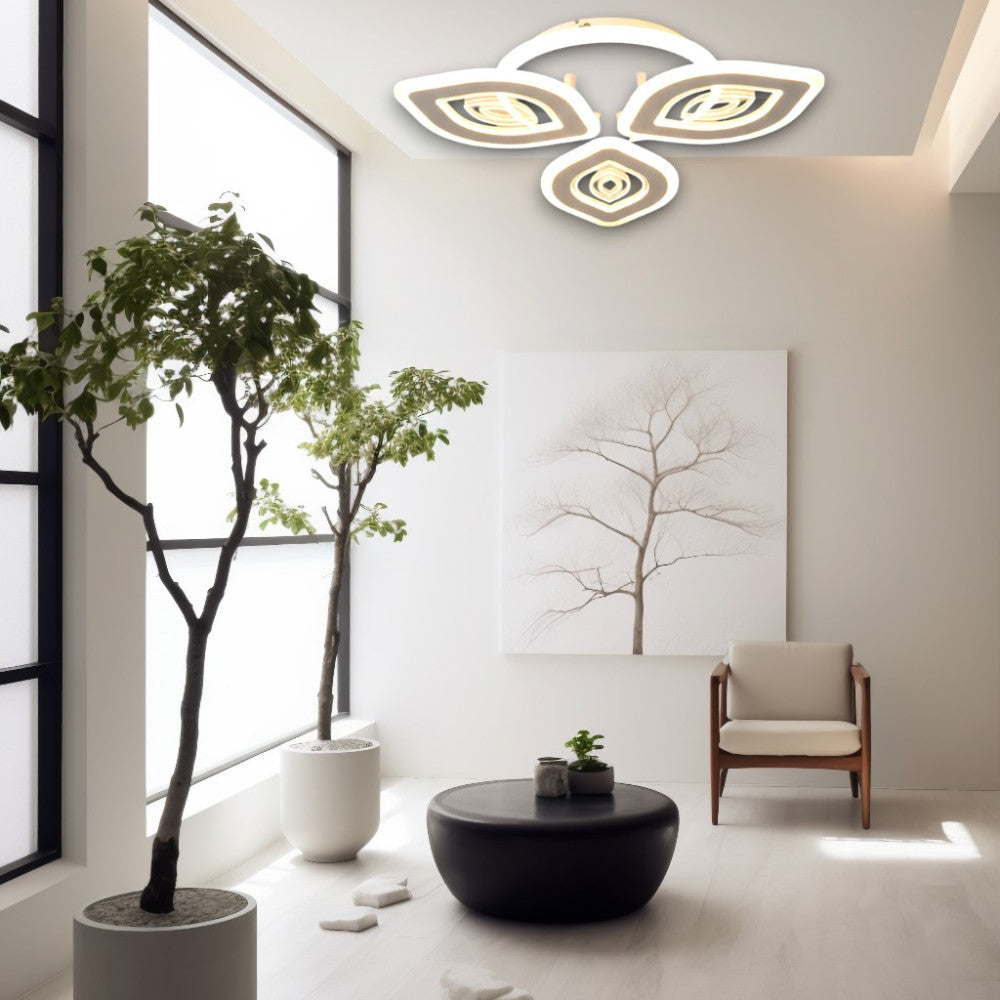 LUSTRA LED LIVING DORIS 50W 3 BRATE 3 CULORI+IR 480mm x 85