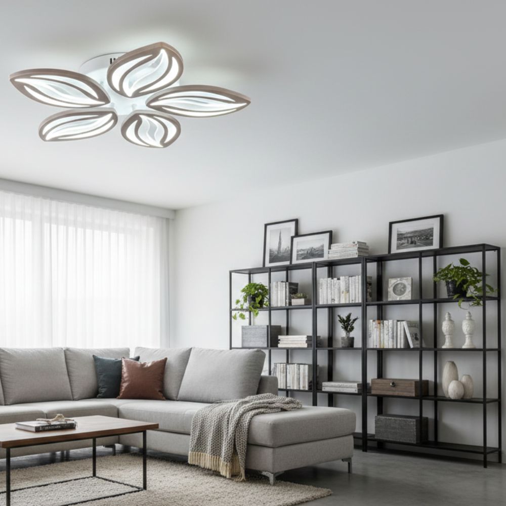 LUSTRA LED DIMABILA 80W 5 BRATE 3 CULORI+IR 480mm x 85mm