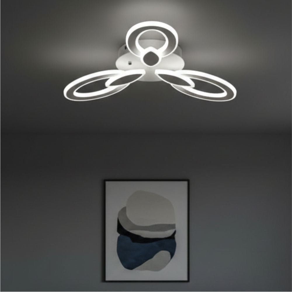 LUSTRA LED LIVING 100W CU 3 BRATE 3 CULORI+IR 550mm x 90mm