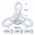 LUSTRA LED LIVING 100W CU 3 BRATE 3 CULORI+IR 550mm x 90mm