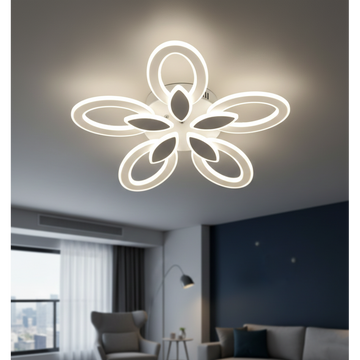 LUSTRA LED IRIS 140W CU 5 BRATE 3 CULORI+IR