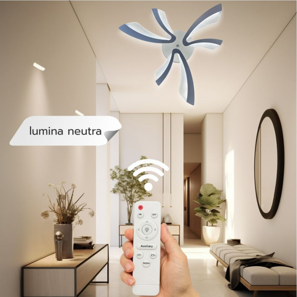 LUSTRA LED 40W CU 6 BRATE 3 CULORI+IR 610x90mm