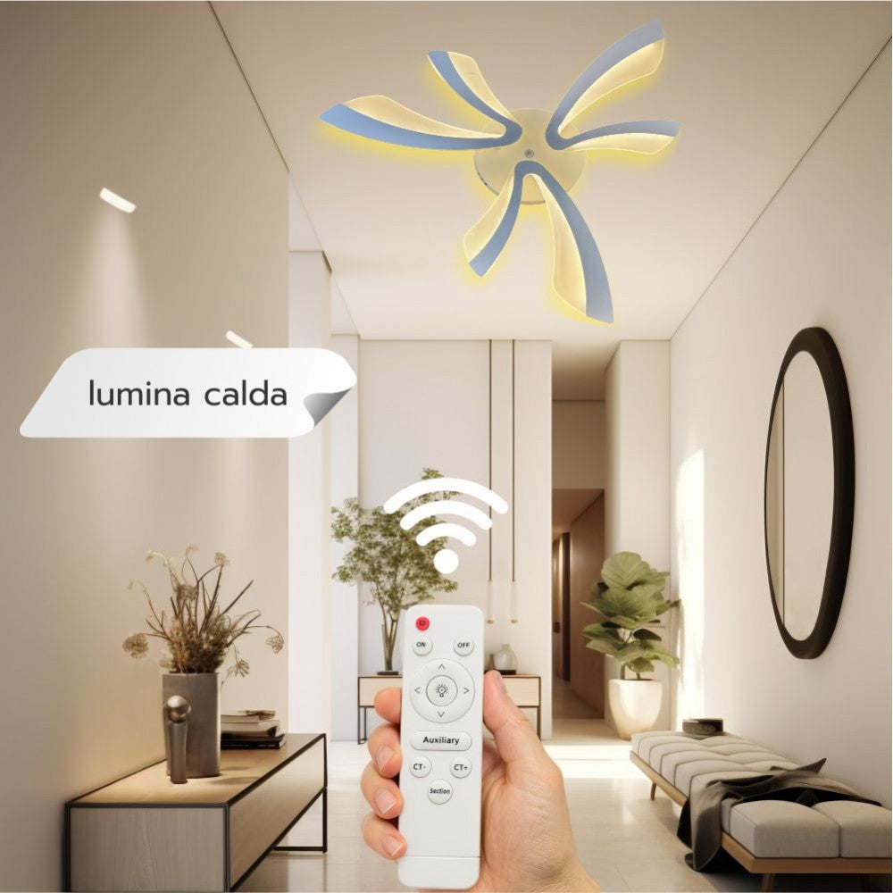 LUSTRA LED 40W CU 6 BRATE 3 CULORI+IR 610x90mm