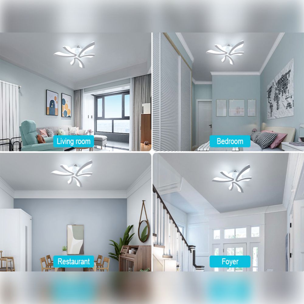 LUSTRA LED 40W CU 6 BRATE 3 CULORI+IR 610x90mm