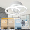 LUSTRA LED CERCURI 35W CU 2 BRATE 3 CULORI+IR 400mm x 100mm