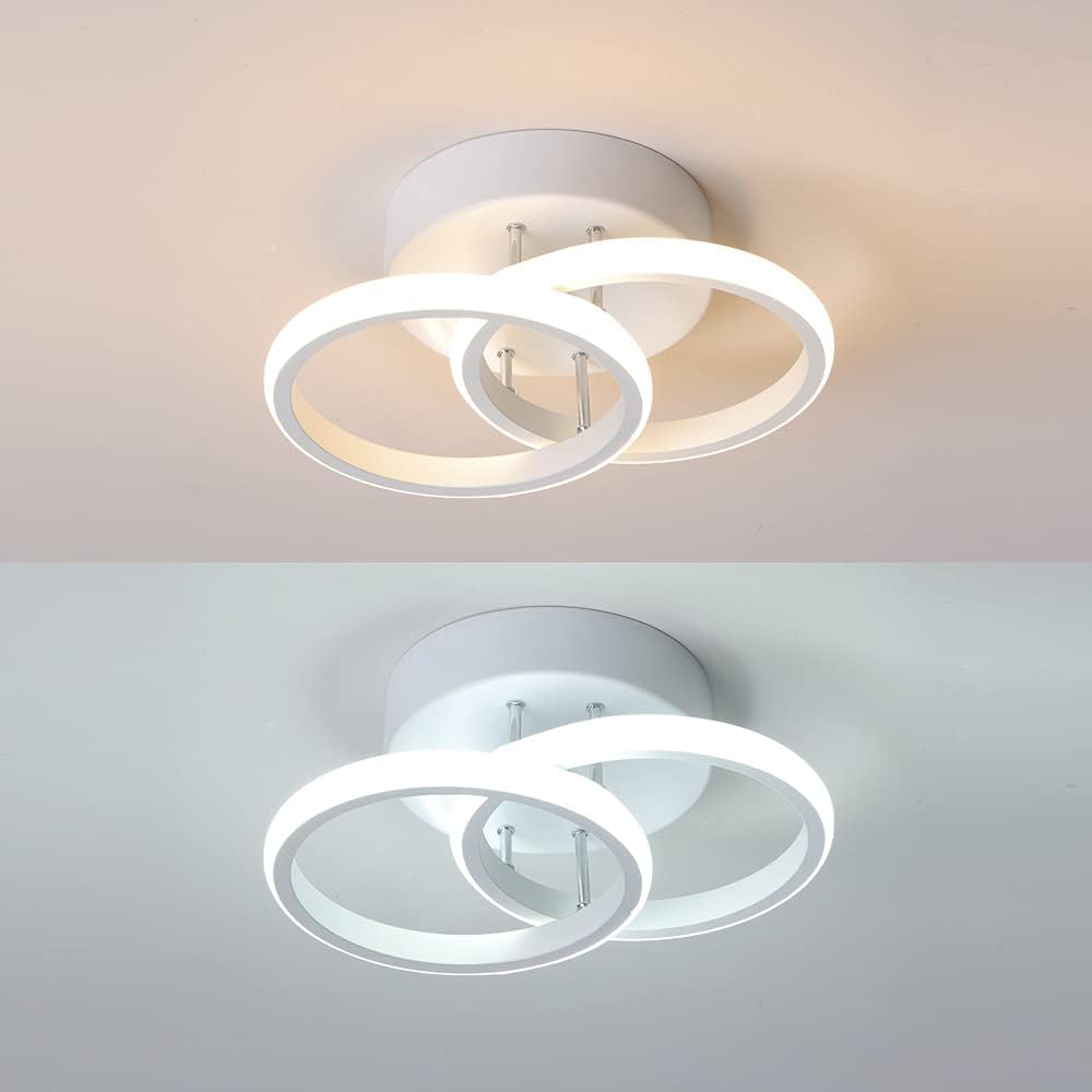 LUSTRA LED CERCURI 35W CU 2 BRATE 3 CULORI+IR 400mm x 100mm