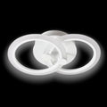 LUSTRA LED CERCURI 35W CU 2 BRATE 3 CULORI+IR 400mm x 100mm