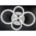 LUSTRA LED CERCURI 56W CU 4 BRATE 3 CULORI+IR 580mm x 90mm