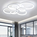 LUSTRA LED CERCURI 100W CU 6 BRATE 3 CULORI+IR 830mm x 140mm
