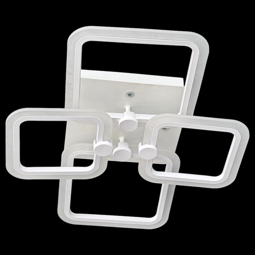 LUSTRA LED PATRATE 80W CU 4 BRATE 3 CULORI+IR 600x120mm
