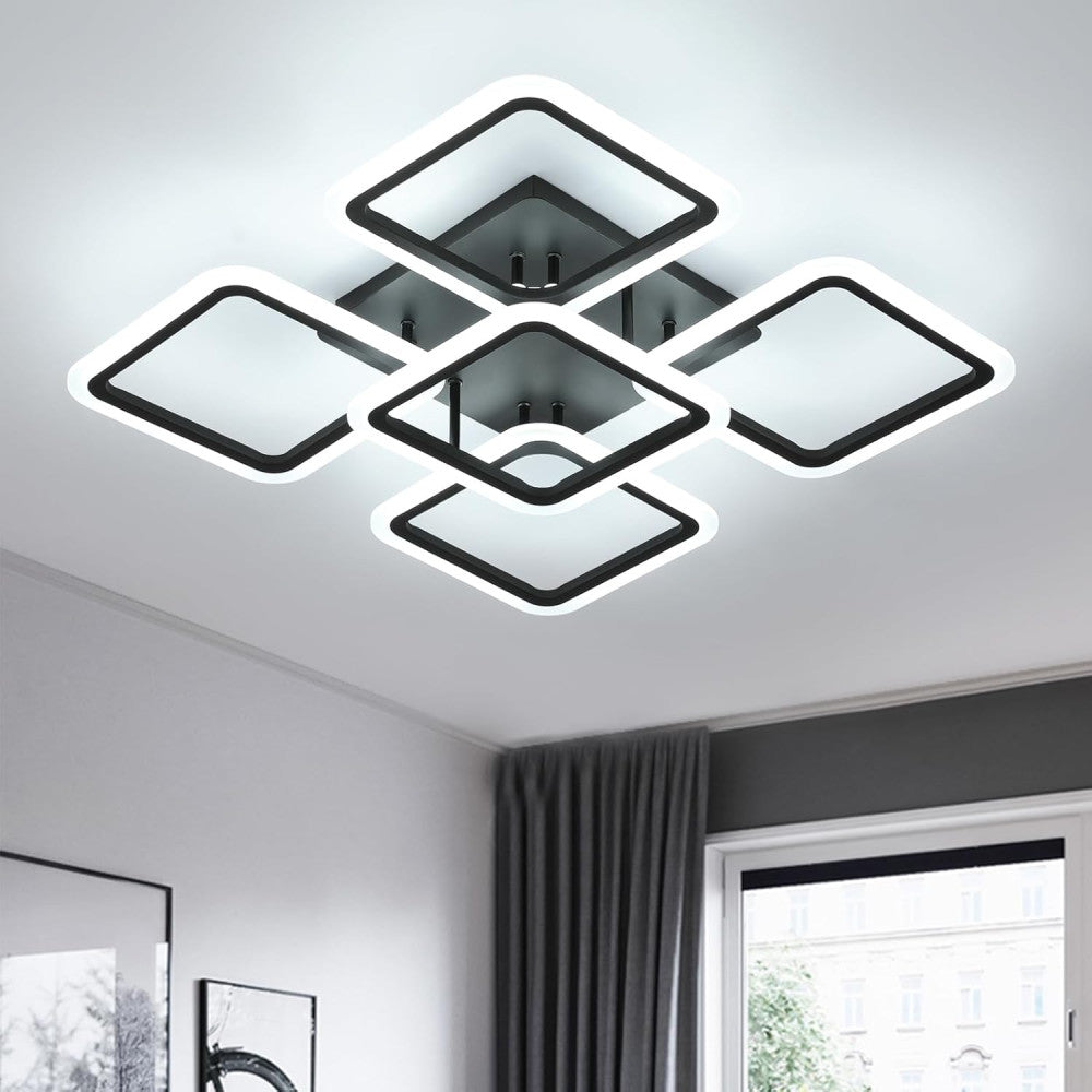 LUSTRA LED PATRATE 104W CU 5 BRATE 3 CULORI+IR 610x90mm