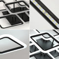 LUSTRA LED PATRATE 104W CU 5 BRATE 3 CULORI+IR 610x90mm