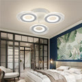 LUSTRA LED CERCURI 70W CU 3 BRATE 3 CULORI+IR 470x85mm