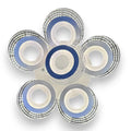 LUSTRA LED CERCURI 150W CU 6 BRATE 3 CULORI+IR 550x130mm