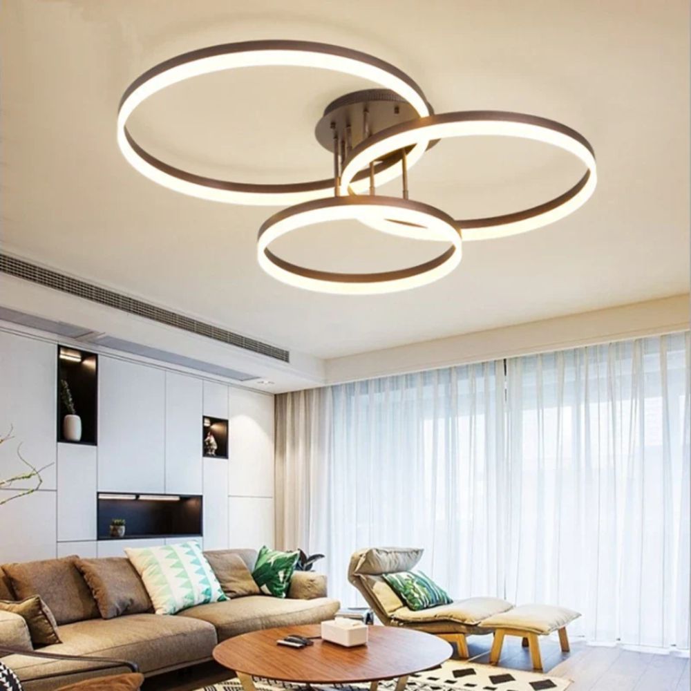 Lustra Led Eunomia 122w/5900lm 3000k/4000k/6500k cu Telecomanda 300+400+500mm