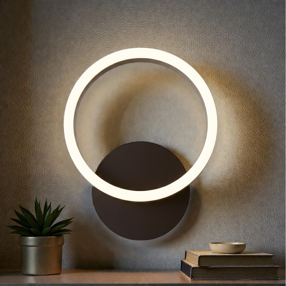 Aplica led perete cafeniu THEMIS 18W/1100LM 200mm