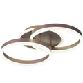 Lustra Led Cafeniu Dione 64w/3800lm 3000k/4000k/6500k cu Telecomanda 300+300mm