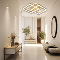 Lustra Led Auriu Sina 80w/4800lm 3000k/4000k/6500k cu Telecomanda 300+300mm