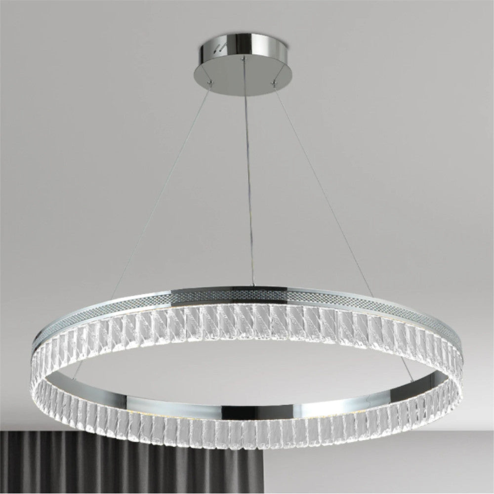LUSTRA LED PAVO ALB 80W/5600LM 2700K-6500K 500X1200MM CU TELECOMANDA