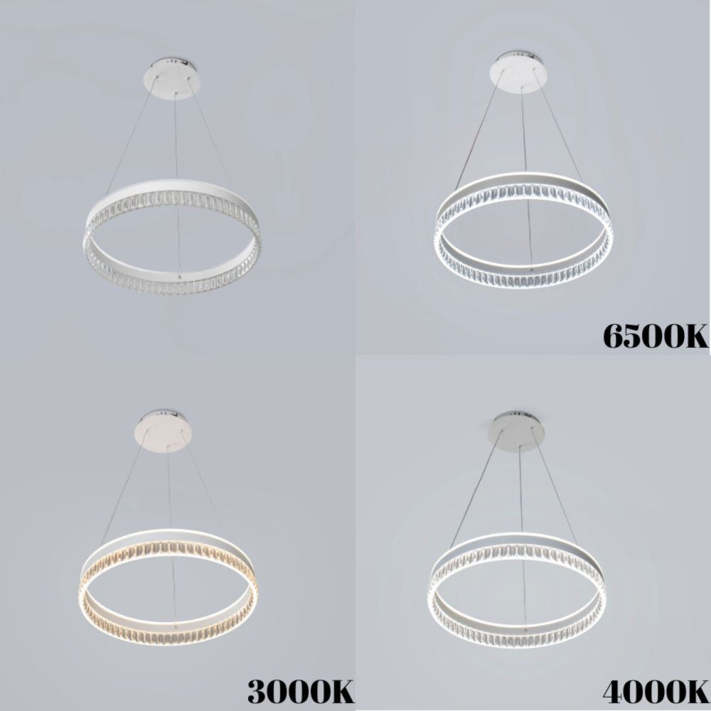 LUSTRA LED PAVO ALB 80W/5600LM 2700K-6500K 500X1200MM CU TELECOMANDA
