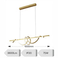 Lustra led aurie LEONIS 75W/3800LM 2700K-6500K