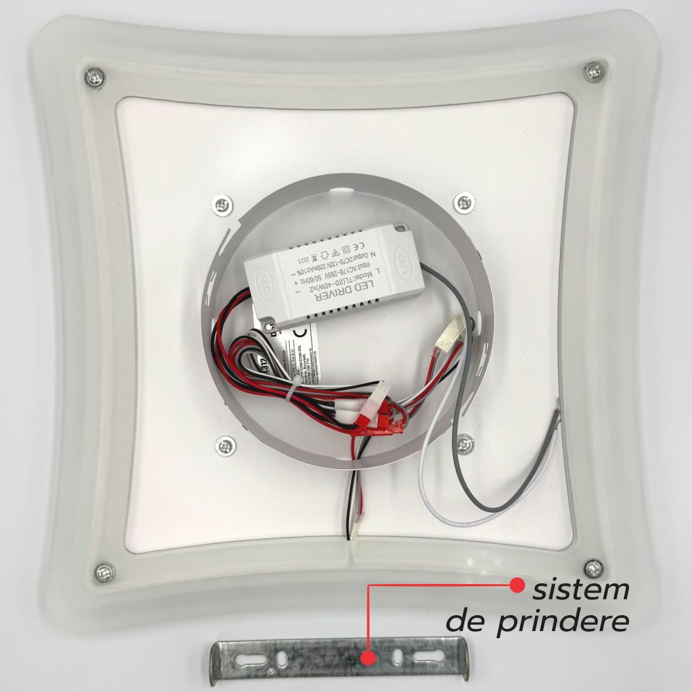 PLAFONIERA LED SINOPE 56W/4600LM 3000K/4000K/6500K 300X300X50MM