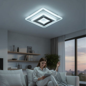 PLAFONIERA LED SINOPE 56W/4600LM 3000K/4000K/6500K 300X300X50MM