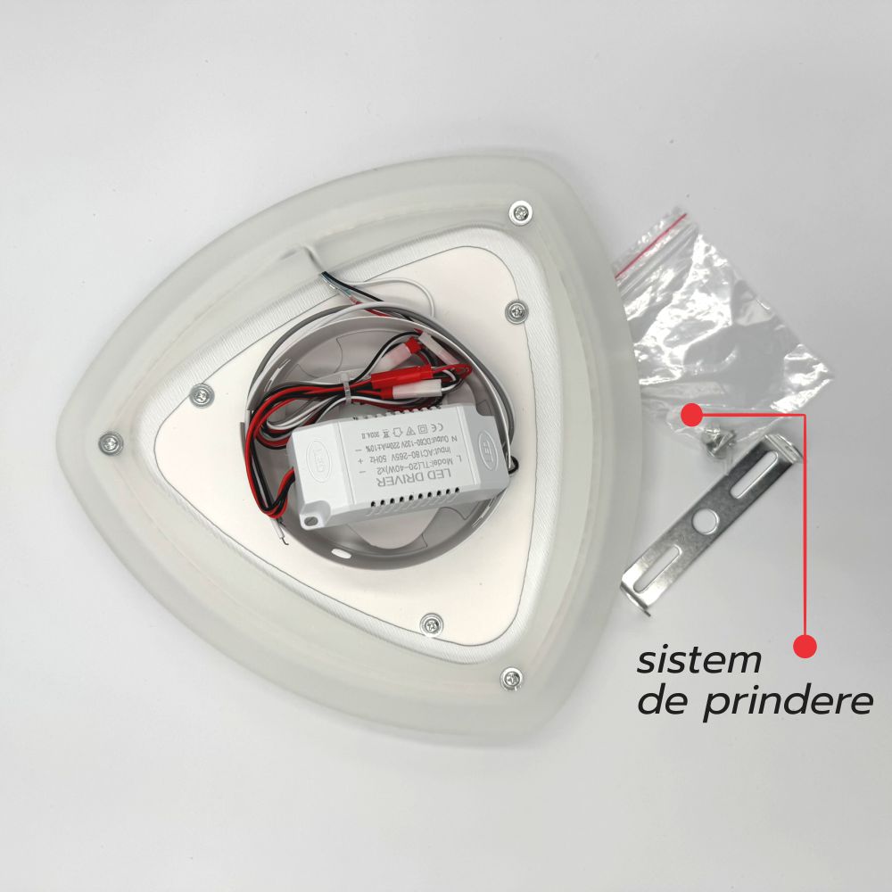 PLAFONIERA LED SPONDE 48W/3900LM 3000K/4000K/6500K 240X55MM