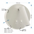 Aplica LED alba cu spot 10w 430lm 3000k-4000k-6500k 140mm*140mm*68mm