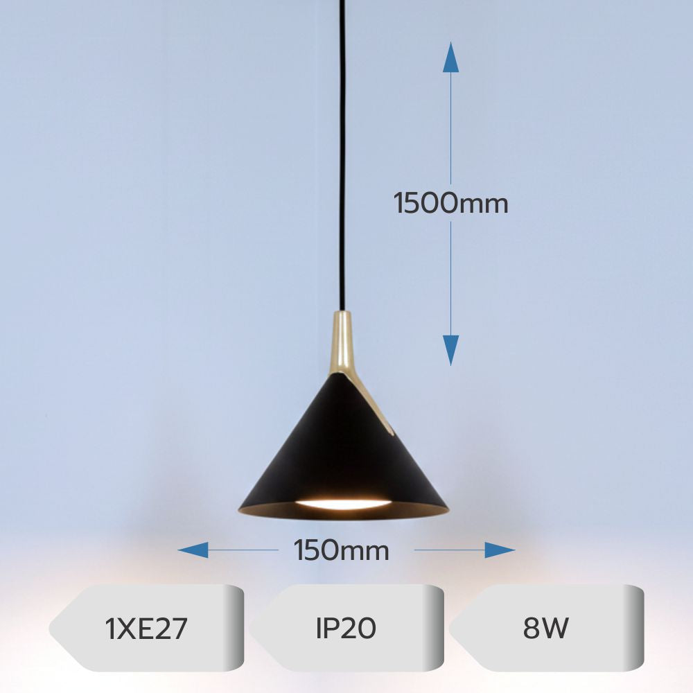 Lustra led Sirius cafenie 8W/630LM 3000K-6500K