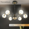 LUSTRA LED HYLA NEGRU+AURIU 95W/9500LM 3000K-6500K 700X620mm