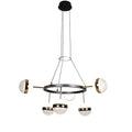 LUSTRA LED ELIANNA NEGRU+AURIU 92W/9300LM 2700K-6500K 580X800mm