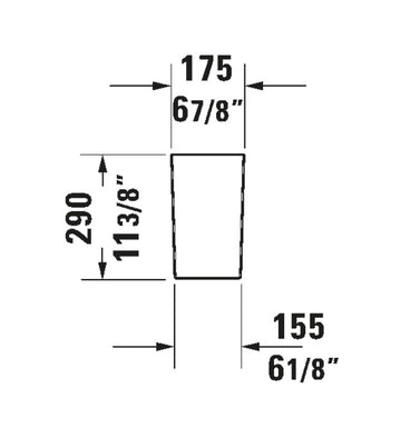 Piedestal suspendat Duravit NO.1