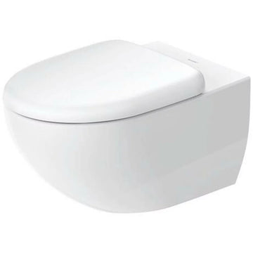Set vas WC suspendat rimless architec Duravit 57.5X36.5 cm capac soft-close, prinderi ascunse