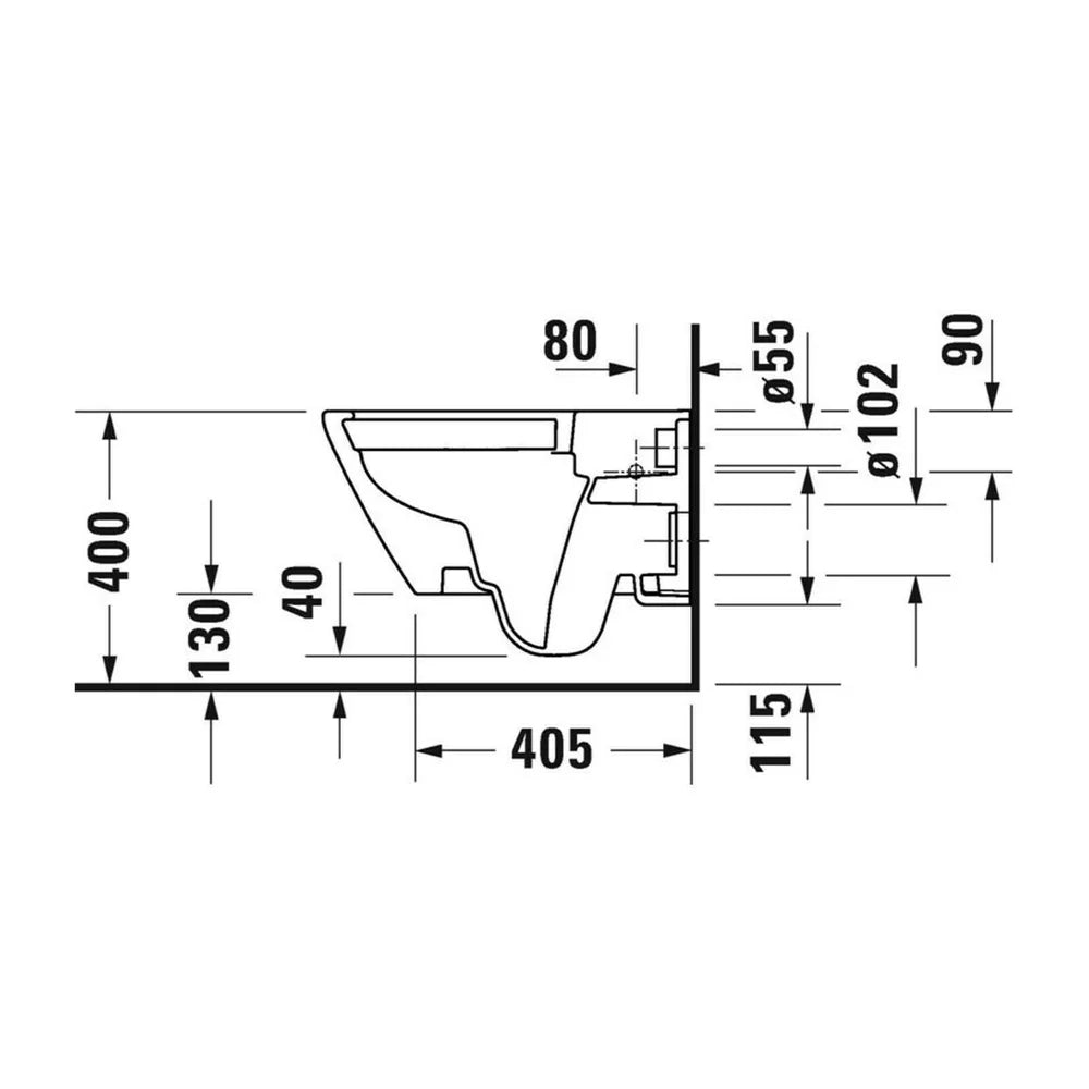 Set Duravit vas WC suspendat rimless d-neo 540 mm cu capac soft close, 54x37 cm, inchidere lenta