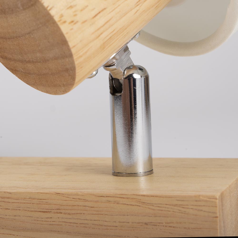 Spot bară Nordik alb+natur, 2xE14, 40W, Erste