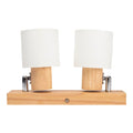 Spot bară Nordik alb+natur, 2xE14, 40W, Erste