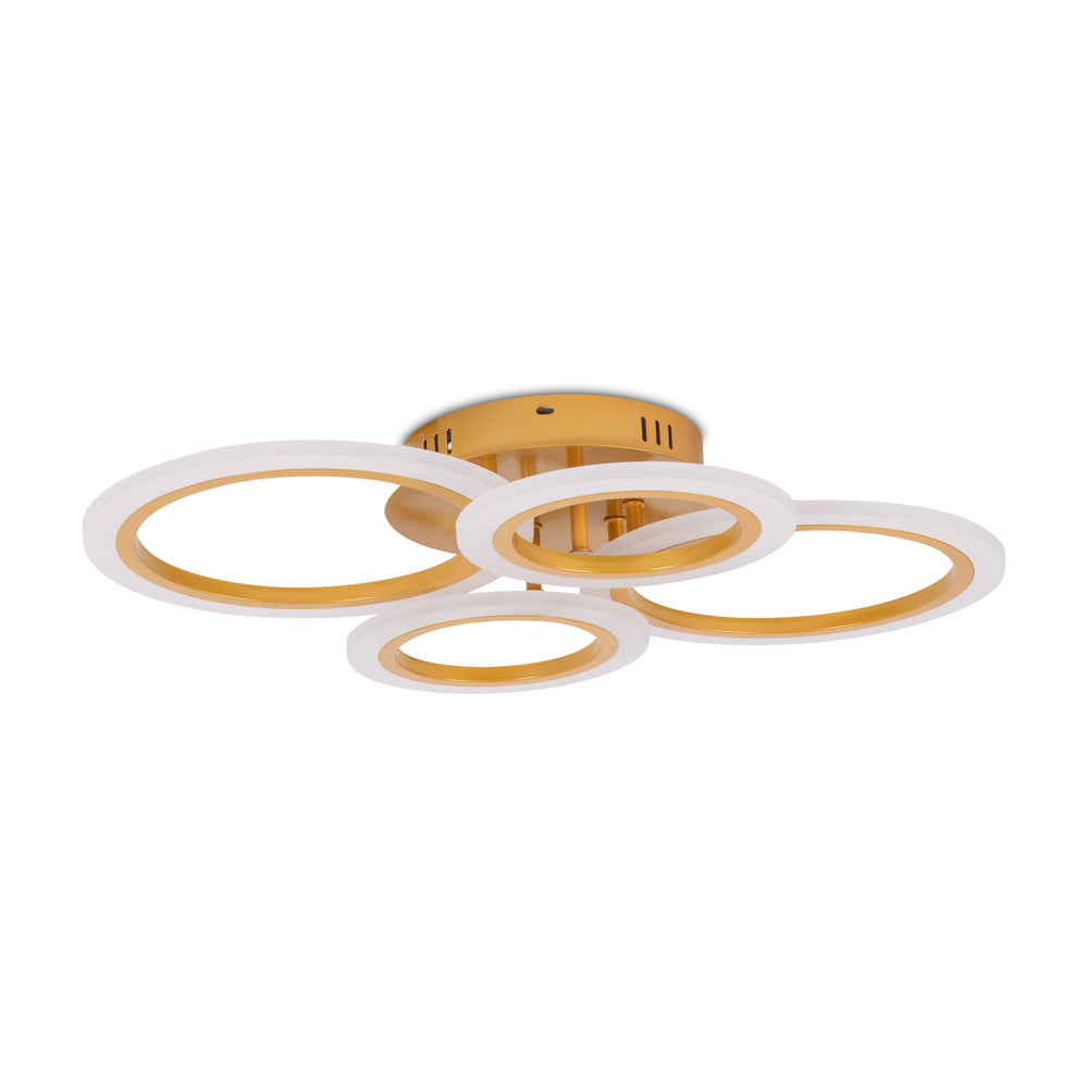 Lustra Oro LED 52W, 56 cm, 3500-6000K, cu telecomandă, Erste