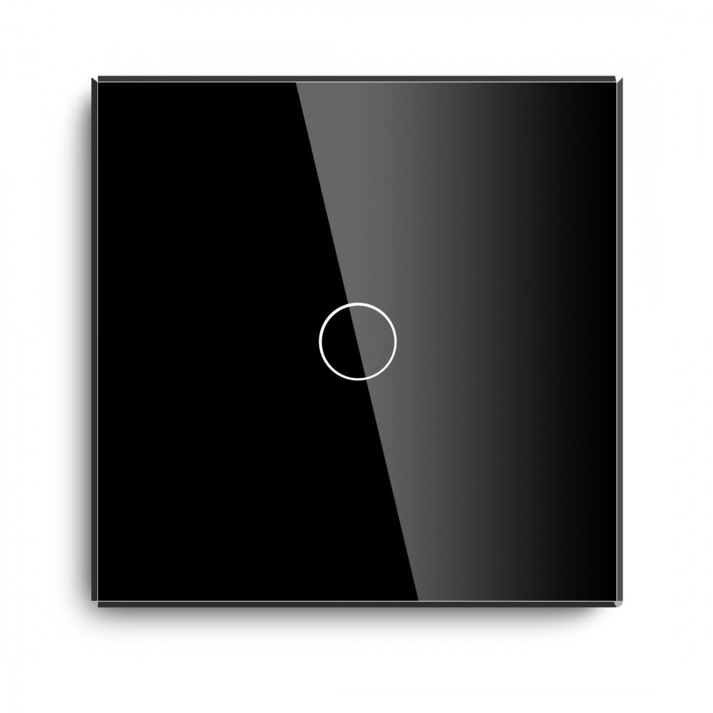 Intrerupator touch simplu, negru