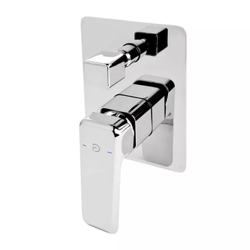 Baterie incastrata cada/dus brina FDesign cu 2 iesiri, crom