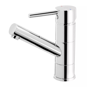 Baterie stativa lavoar cu pipa mobila flusso FDesign , ventil click-clack , crom