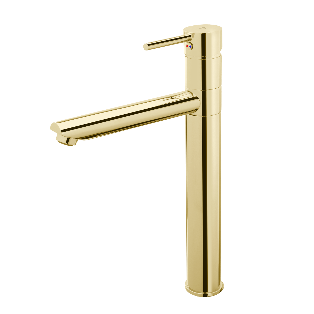 FDesign Baterie Lavoar Inalta Flusso Cu Ventil Click-Clack, Auriu Lucios, Seria: FLUSSO