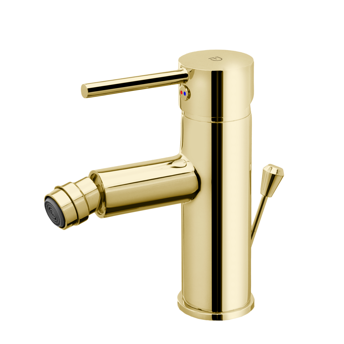 FDesign Baterie Bideu Flusso Cu Ventil, Auriu Lucios, Seria: FLUSSO