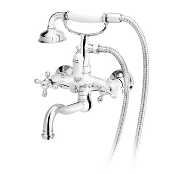 Baterie cada/dus lacrima, FDesign cu accesorii, crom