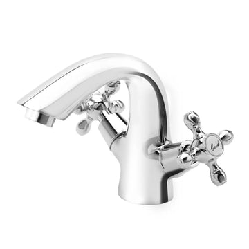 Baterie lavoar lacrima FDesign cu ventil click-clack, crom