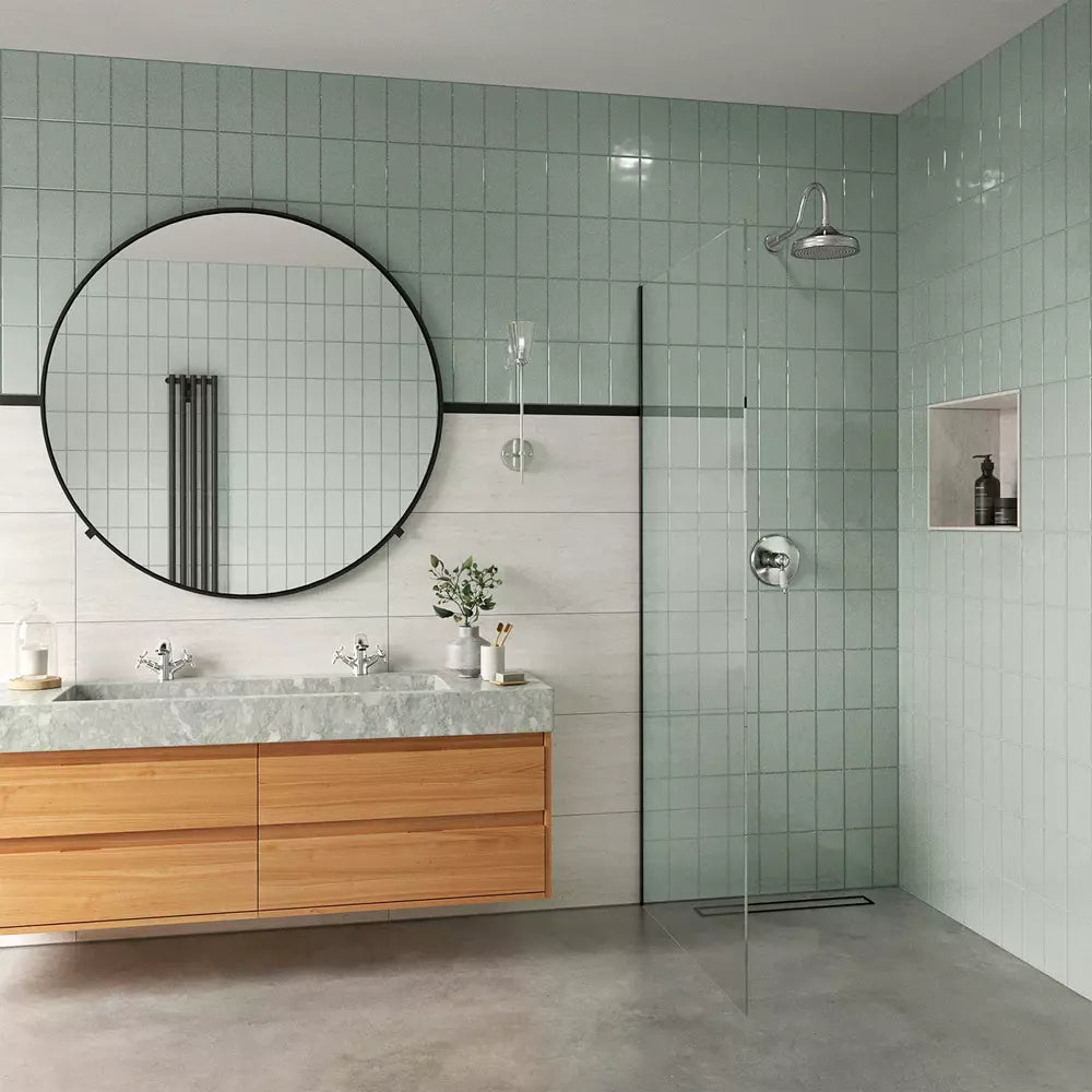 Baterie lavoar FDesign Lacrima cu ventil click-clack, crom, aluminiu